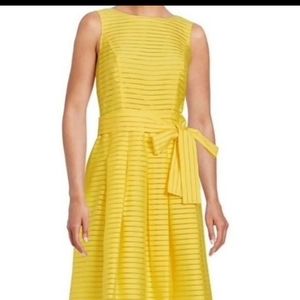 Nwt! Tommy Hilfiger belted yellow dress